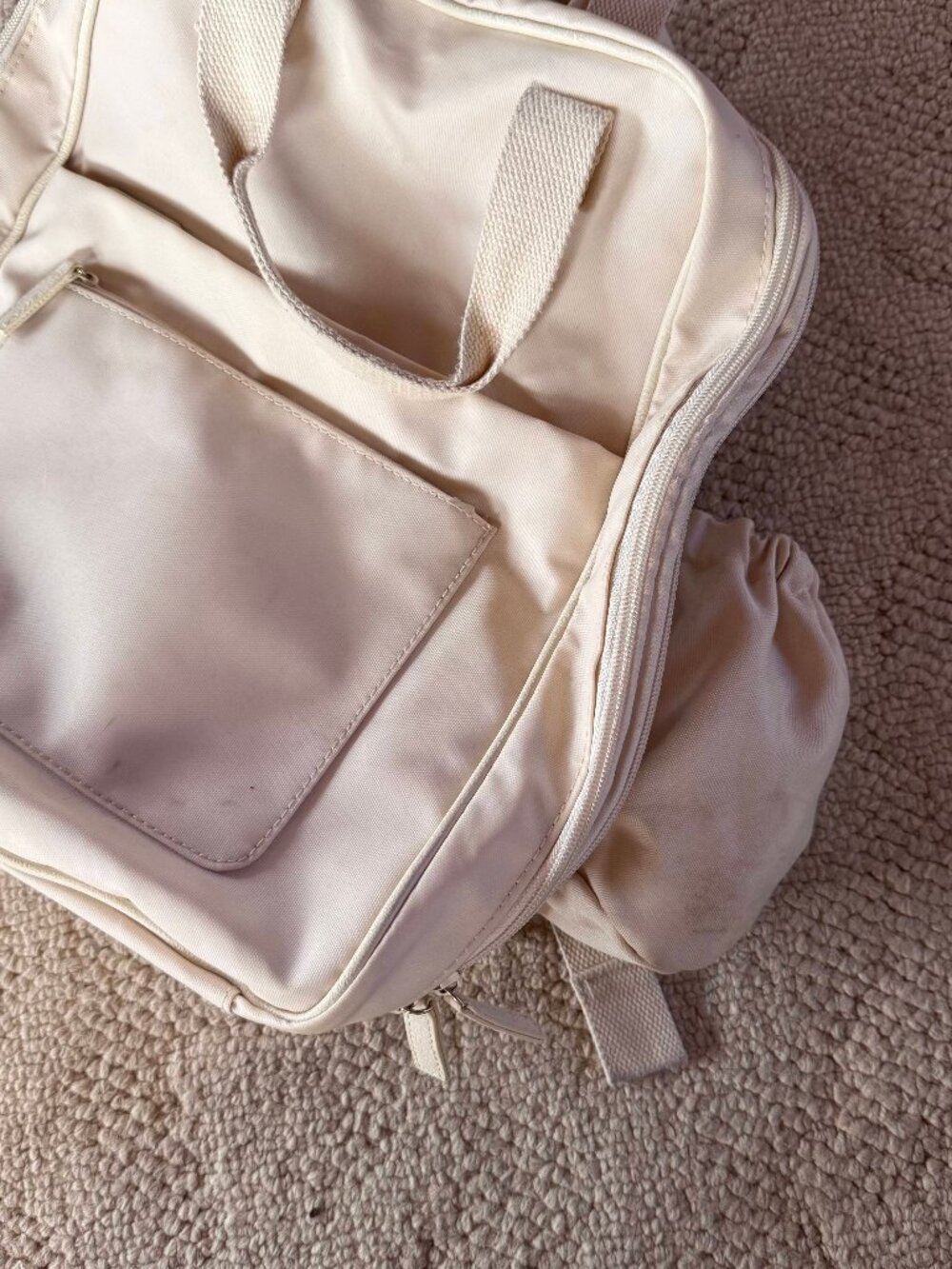 BEIS The Expandable Backpack (Beige) - Picture 7 of 14